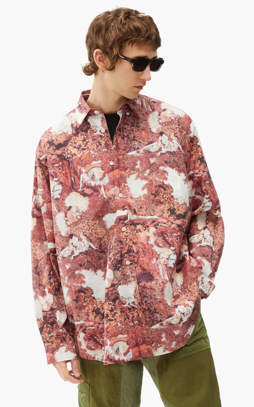 Chemise Kenzo Dreamers casual Homme Rose Foncé | BVYQ-90825